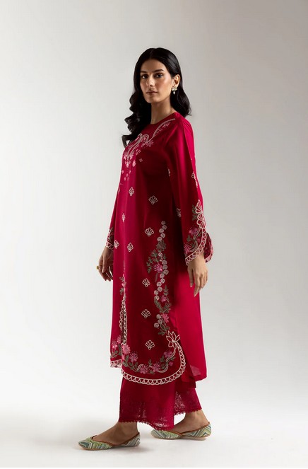 ETHNC- 2PIECE EMBROIDERED SUIT
